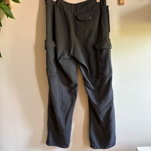 Grey Authentic Army Utility Cargo Pants – Y2K Military Workwear (Fits Small) - Picture 2 of 7